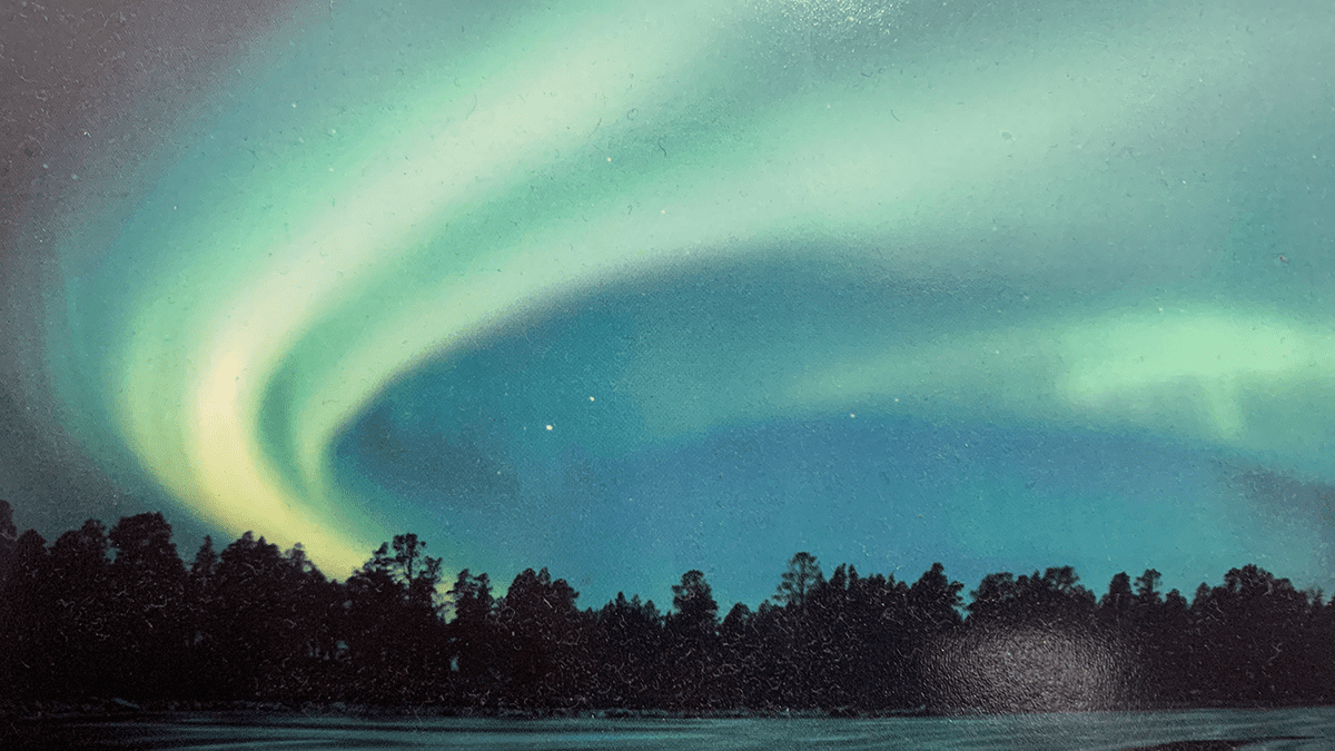 攻城濕不說的秘密 - 極光明信片