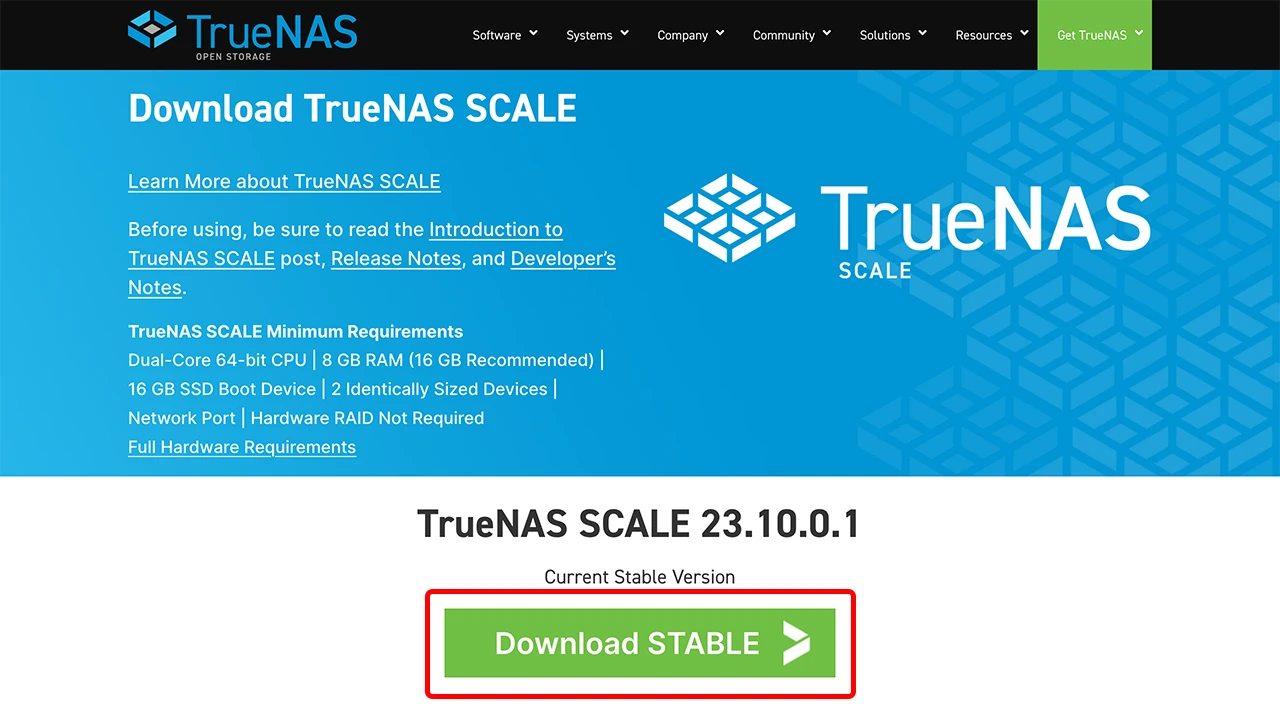 攻城濕不說的秘密 - TrueNAS SCALE 下載教學