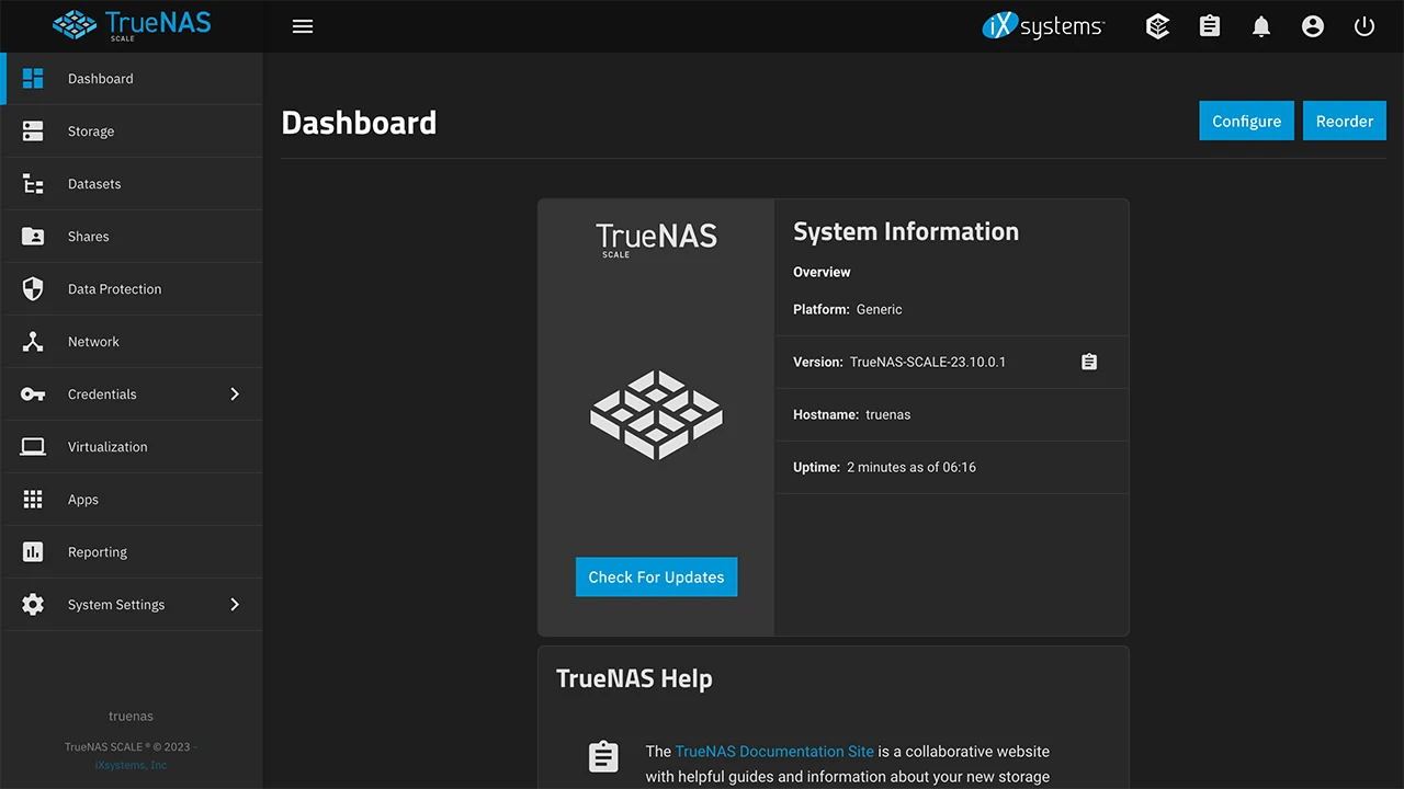 攻城濕不說的秘密 - TrueNAS SCALE 系統設定