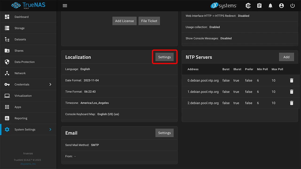 攻城濕不說的秘密 - TrueNAS SCALE 系統設定