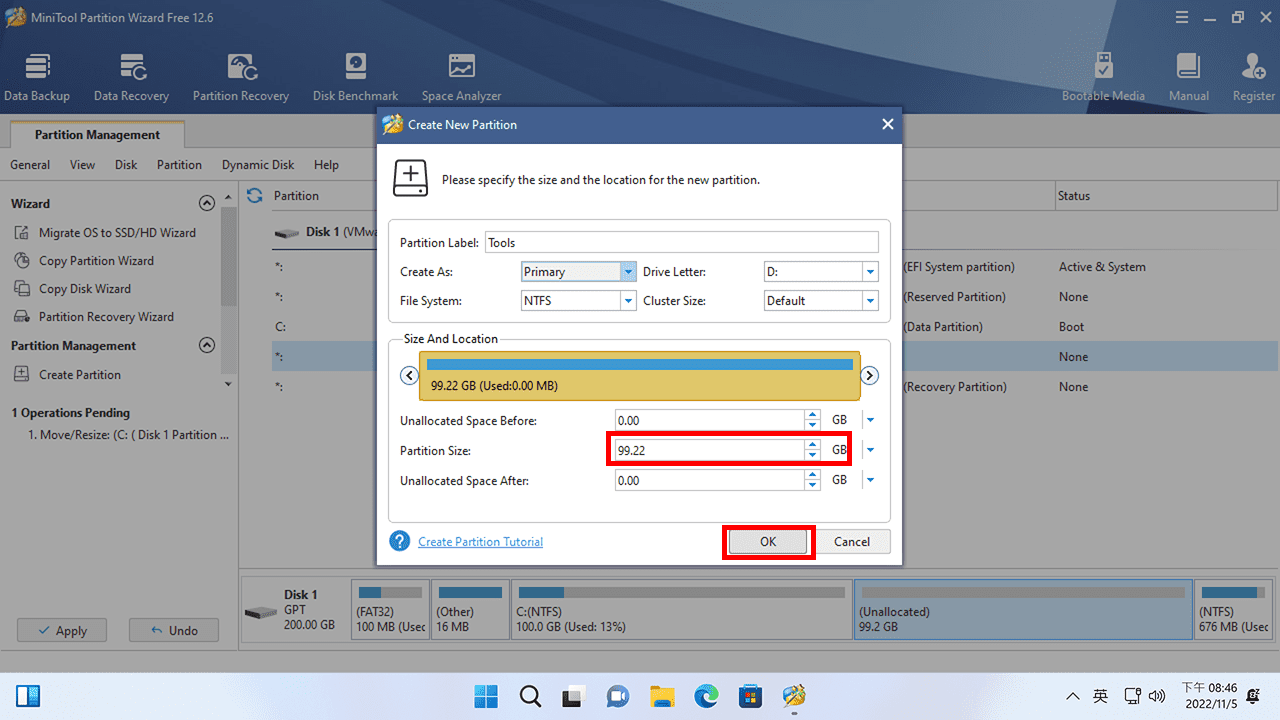 攻城濕不說的秘密 - MiniTool Partition Wizard 新增磁碟區