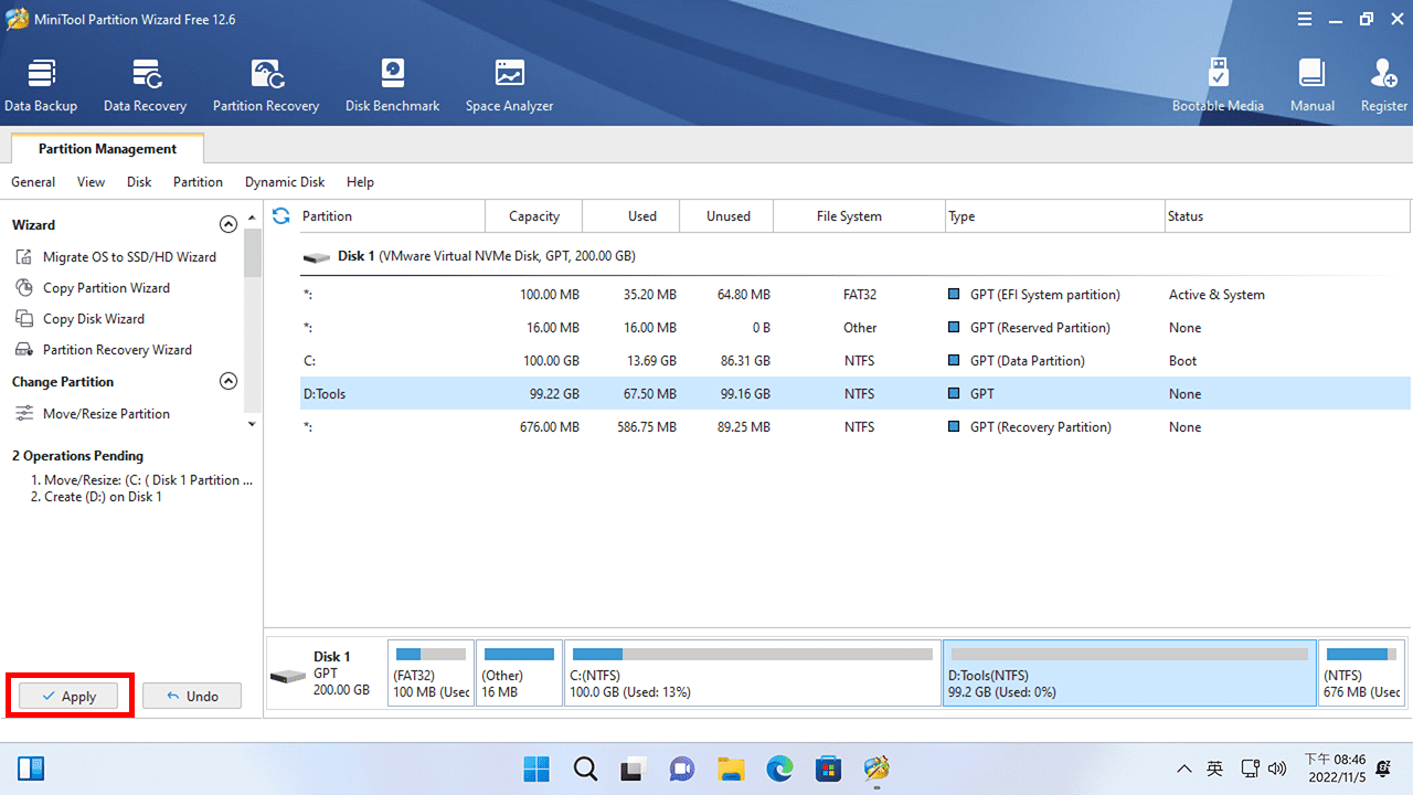 攻城濕不說的秘密 - MiniTool Partition Wizard 套用變更