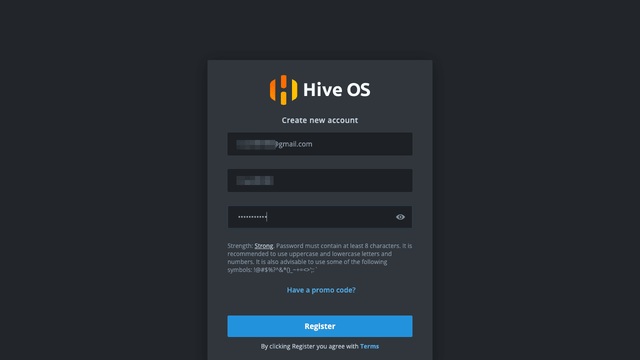 攻城濕不說的秘密 - HiveOS註冊教學