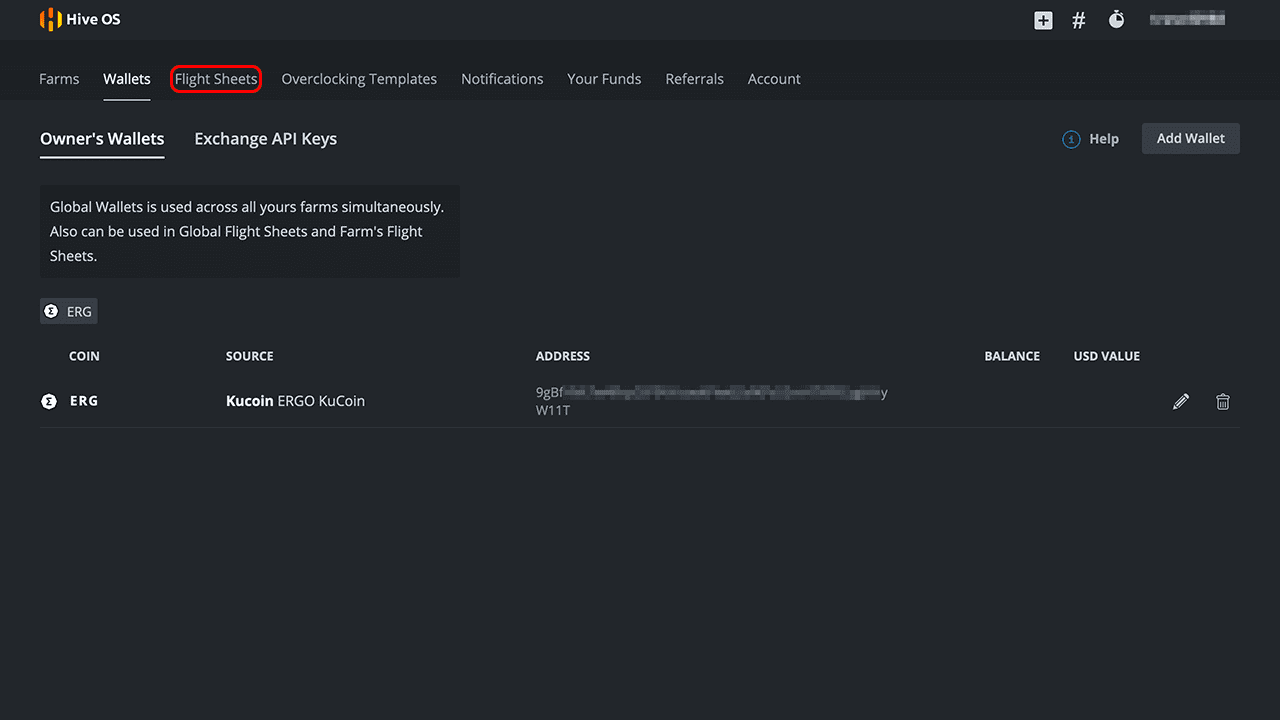 攻城濕不說的秘密 - HiveOS設定飛行表