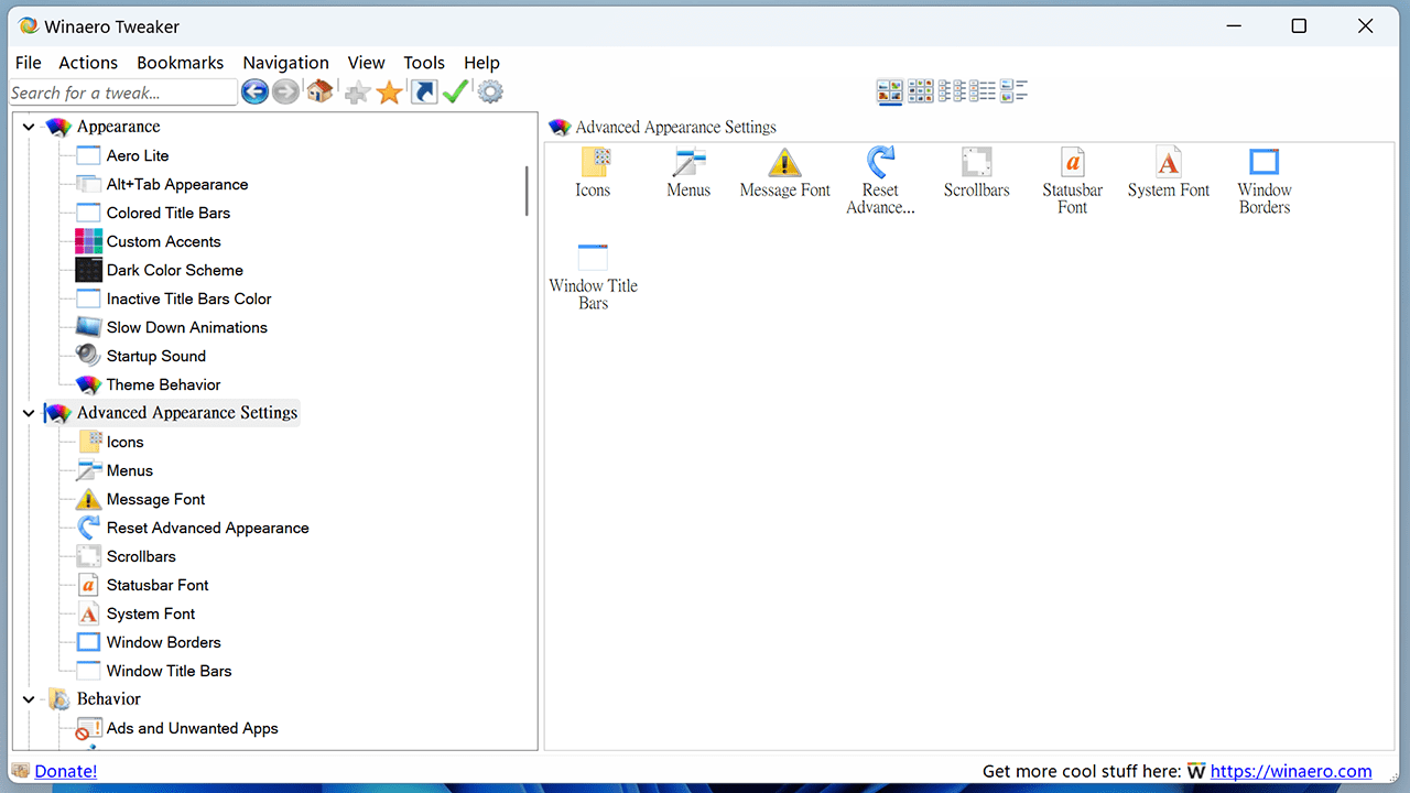 攻城濕不說的秘密 - Winaero Tweaker 字體設定教學