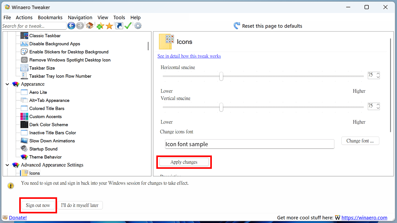 攻城濕不說的秘密 - Winaero Tweaker 字體設定教學