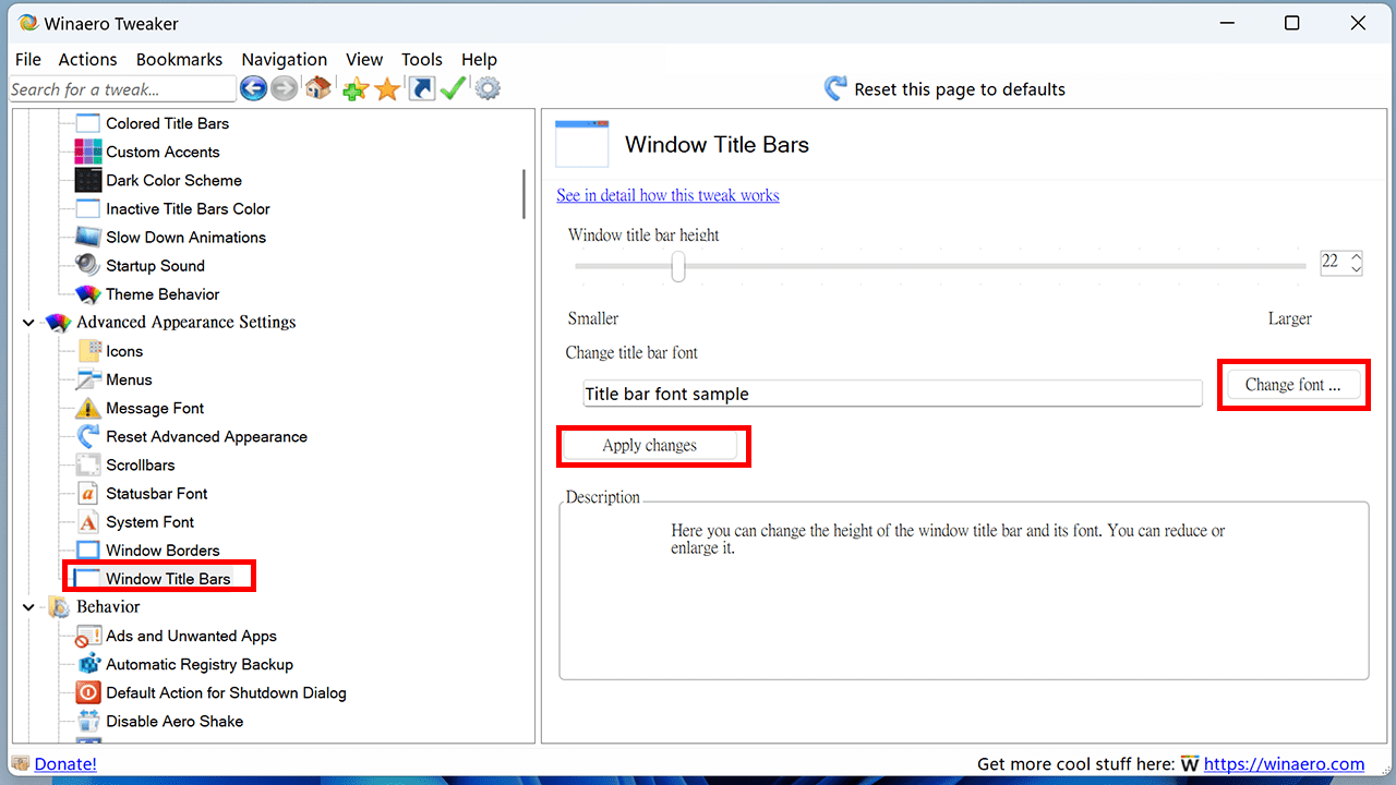 攻城濕不說的秘密 - Winaero Tweaker 字體設定教學